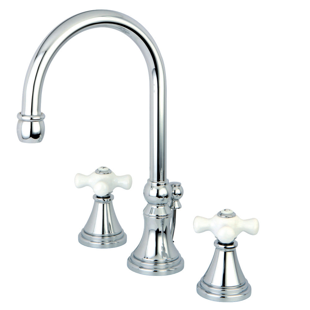 Kingston Brass KS2981PX 8 in. Widespread Bathroom Faucet, Polished Chrome - BNGBath