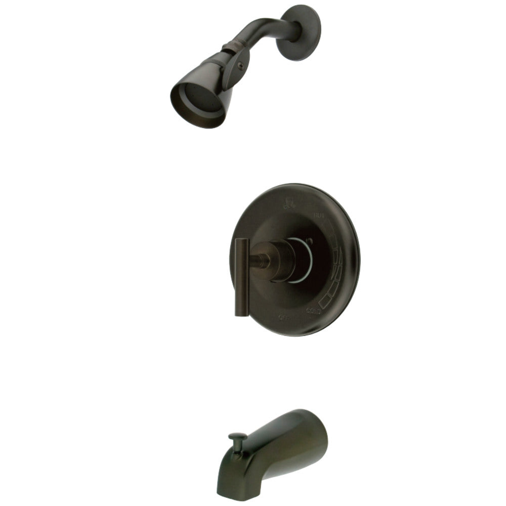 Kingston Brass KB6635CML Manhattan Single-Handle Tub and Shower Faucet, Oil Rubbed Bronze - BNGBath