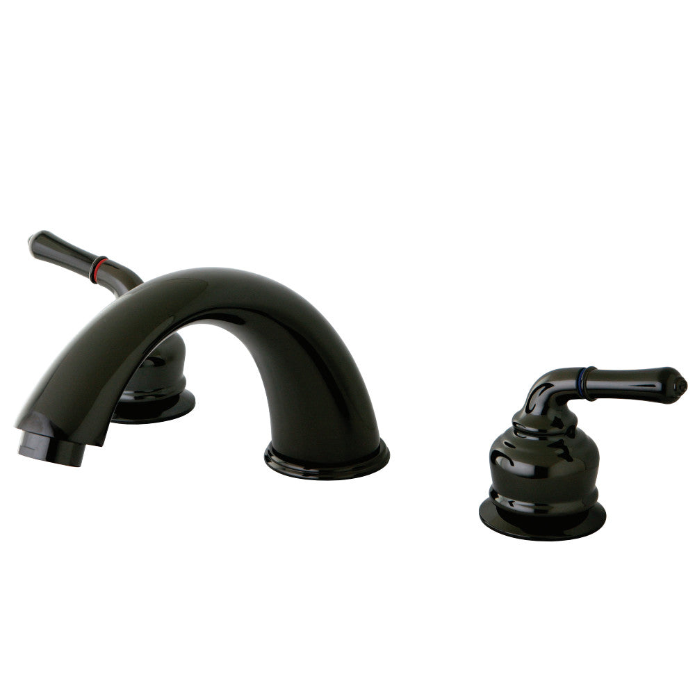 Kingston Brass NB360 Water Onyx Roman Tub Faucet, Black Stainless Steel - BNGBath