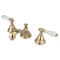 Thumbnail for Kingston Brass KS5562PL 8 in. Widespread Bathroom Faucet, Polished Brass - BNGBath