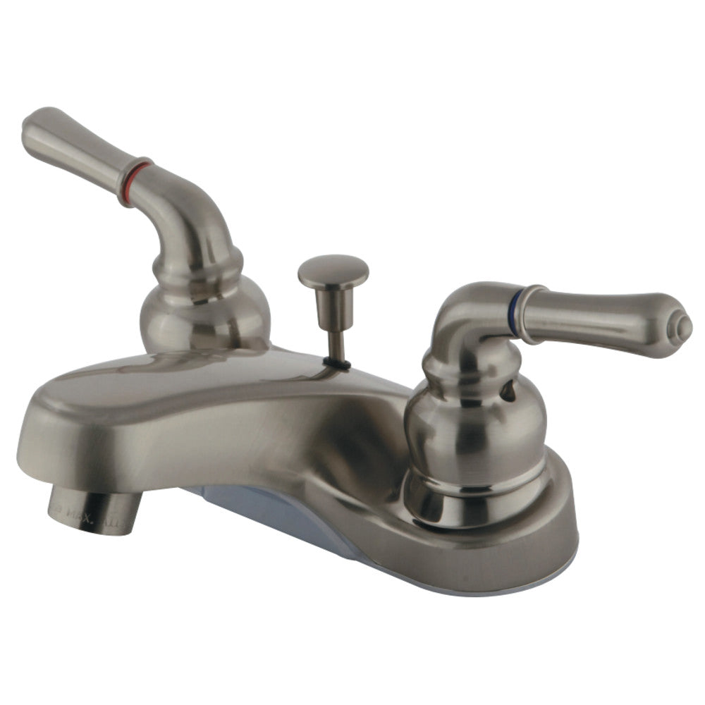 Kingston Brass GKB258 4 in. Centerset Bathroom Faucet, Brushed Nickel - BNGBath