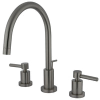 Thumbnail for Kingston Brass KS8928DL 8 in. Widespread Bathroom Faucet, Brushed Nickel - BNGBath