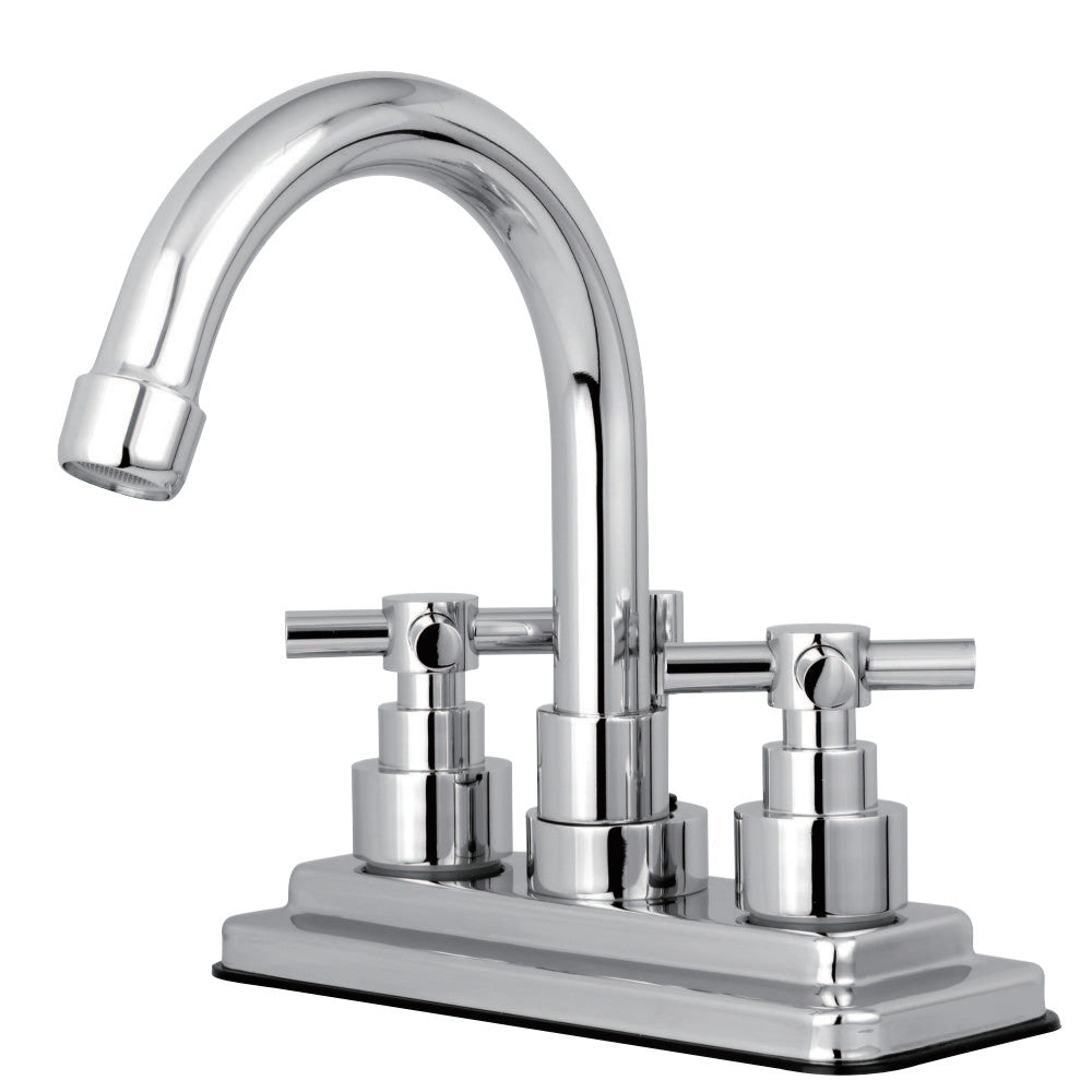 Kingston Brass KS8661EX Elinvar 4 in. Centerset Bathroom Faucet with Brass Pop-Up, Polished Chrome - BNGBath