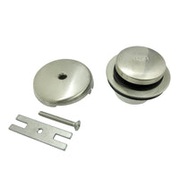 Thumbnail for Kingston Brass DTT5302A8 Easy Touch Toe-Tap Tub Drain Kit, Brushed Nickel - BNGBath