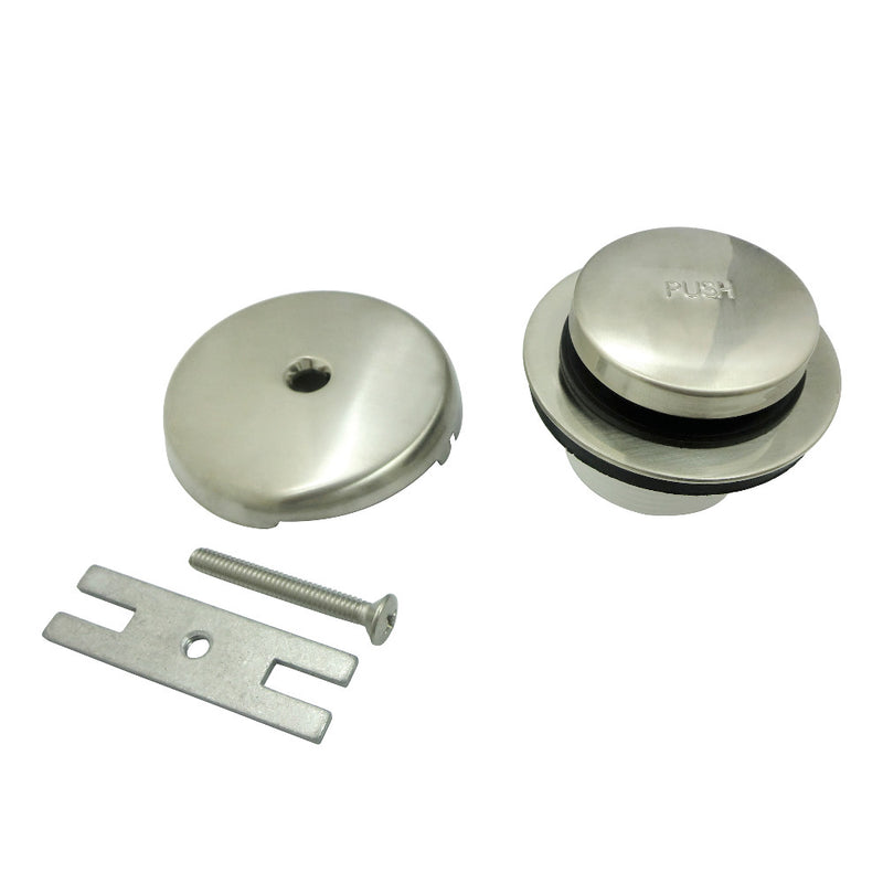 Kingston Brass DTT5302A8 Easy Touch Toe-Tap Tub Drain Kit, Brushed Nickel - BNGBath