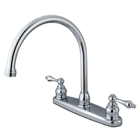 Thumbnail for Kingston Brass KB721ALLS Victorian 8-Inch Centerset Kitchen Faucet, Polished Chrome - BNGBath