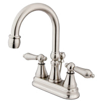 Thumbnail for Kingston Brass KS2618AL 4 in. Centerset Bathroom Faucet, Brushed Nickel - BNGBath
