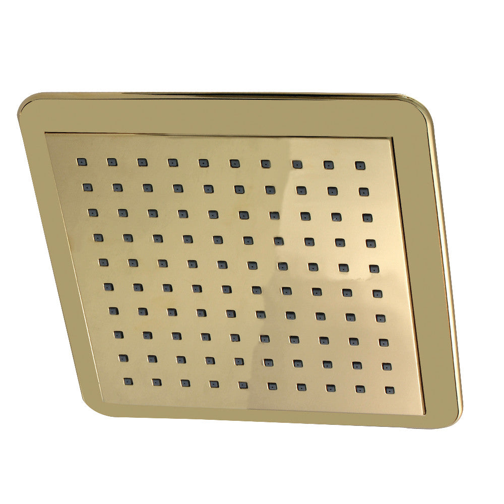 Kingston Brass K251A2 Claremont 9-5/8" Square Rainfall Shower Head, Polished Brass - BNGBath