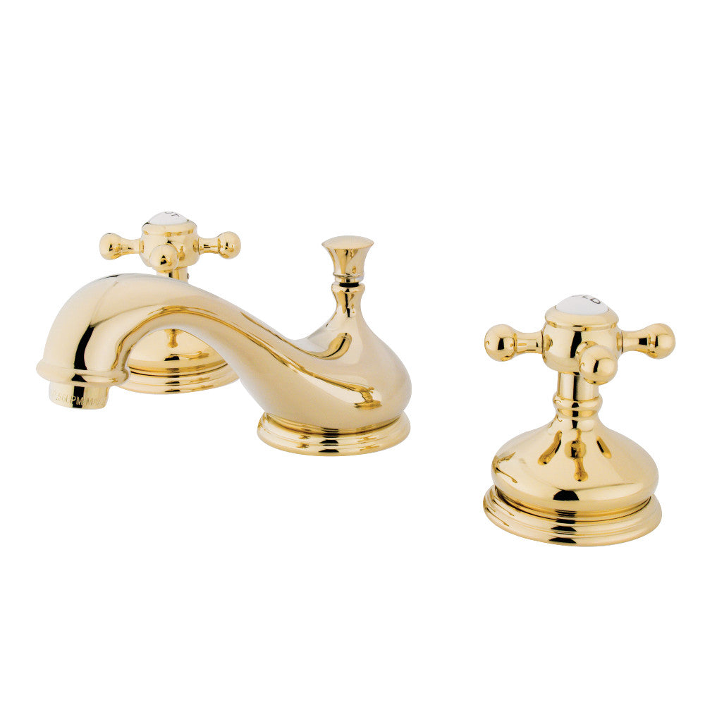 Kingston Brass KS1162BX 8 in. Widespread Bathroom Faucet, Polished Brass - BNGBath