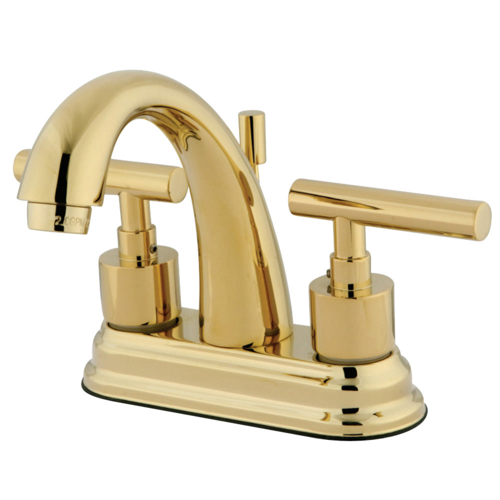 Kingston Brass KS8612CML 4 in. Centerset Bathroom Faucet, Polished Brass - BNGBath