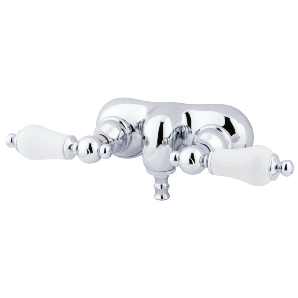 Kingston Brass CC46T1 Vintage 3-3/8-Inch Wall Mount Tub Faucet, Polished Chrome - BNGBath