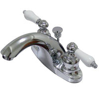 Thumbnail for Kingston Brass KB7641PL 4 in. Centerset Bathroom Faucet, Polished Chrome - BNGBath