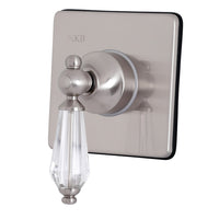 Thumbnail for Kingston Brass KS3048WLL 3-Way Diverter Valve with Trim Kit, Brushed Nickel - BNGBath