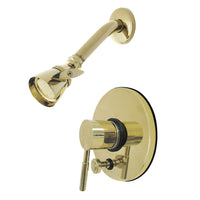 Thumbnail for Kingston Brass KB86920DLSO Concord Shower Faucet with Diverter, Polished Brass - BNGBath