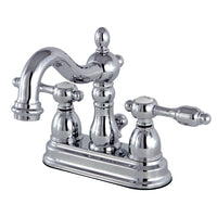 Thumbnail for Kingston Brass KS1601TAL 4 in. Centerset Bathroom Faucet, Polished Chrome - BNGBath