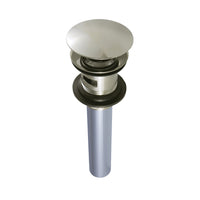 Thumbnail for Kingston Brass EV6006 Push Pop-Up Drain with Overflow Hole, 22 Gauge, Polished Nickel - BNGBath