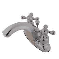 Thumbnail for Kingston Brass KB7648AX 4 in. Centerset Bathroom Faucet, Brushed Nickel - BNGBath