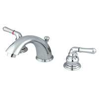 Thumbnail for Kingston Brass KB961B Widespread Bathroom Faucet, Polished Chrome - BNGBath