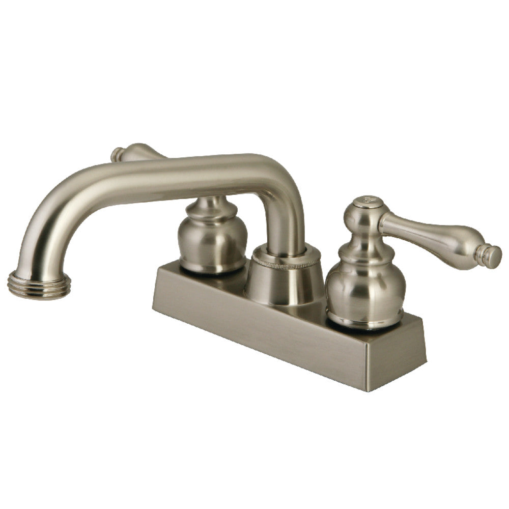 Kingston Brass KB2478AL 4 in. Centerset 2-Handle Laundry Faucet, Brushed Nickel - BNGBath