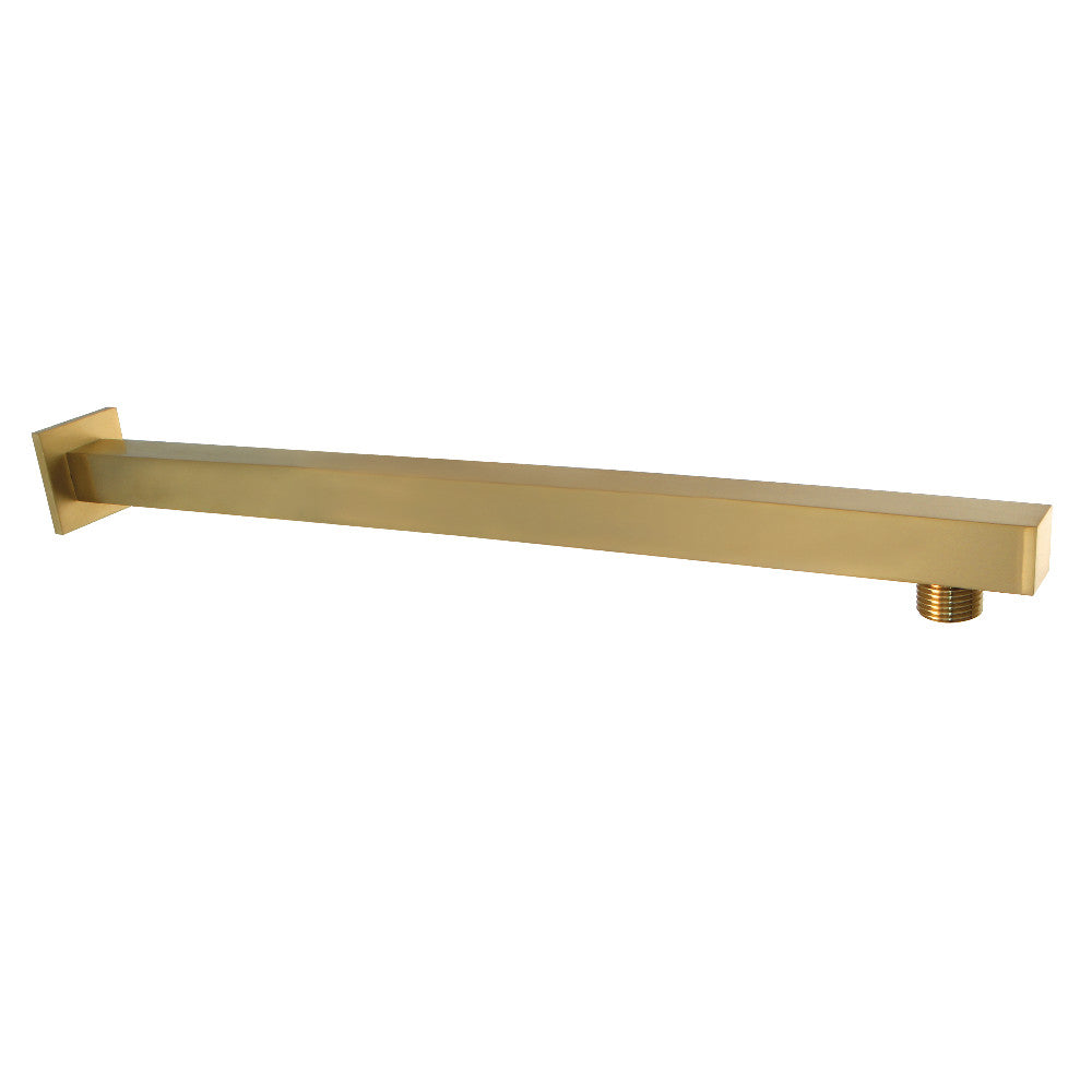 Kingston Brass K4167 Claremont 15-3/4" Square Rain Drop Shower Arm with Flange, Brushed Brass - BNGBath