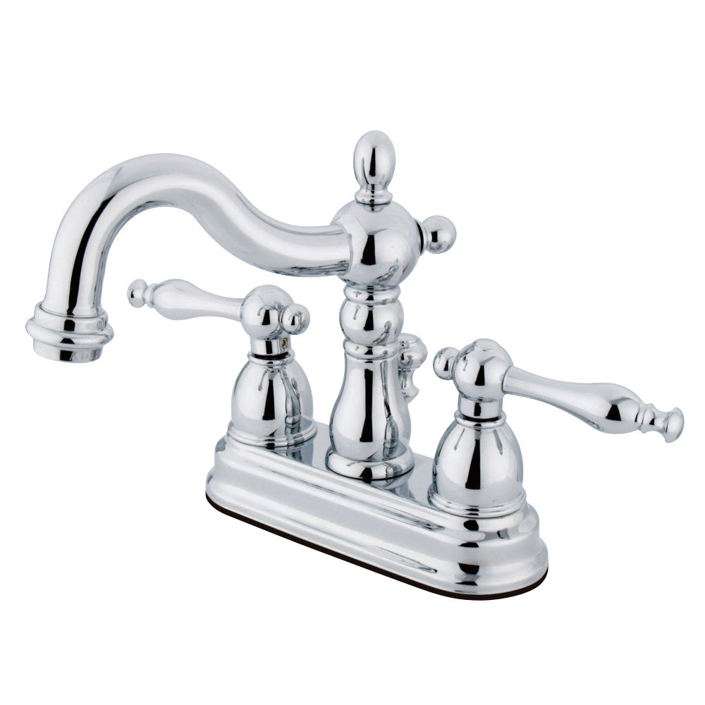 Kingston Brass KS1601NL 4 in. Centerset Bathroom Faucet, Polished Chrome - BNGBath