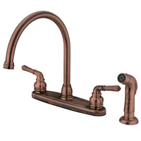 Thumbnail for Kingston Brass GKB796SP Magellan Centerset Kitchen Faucet, Antique Copper - BNGBath