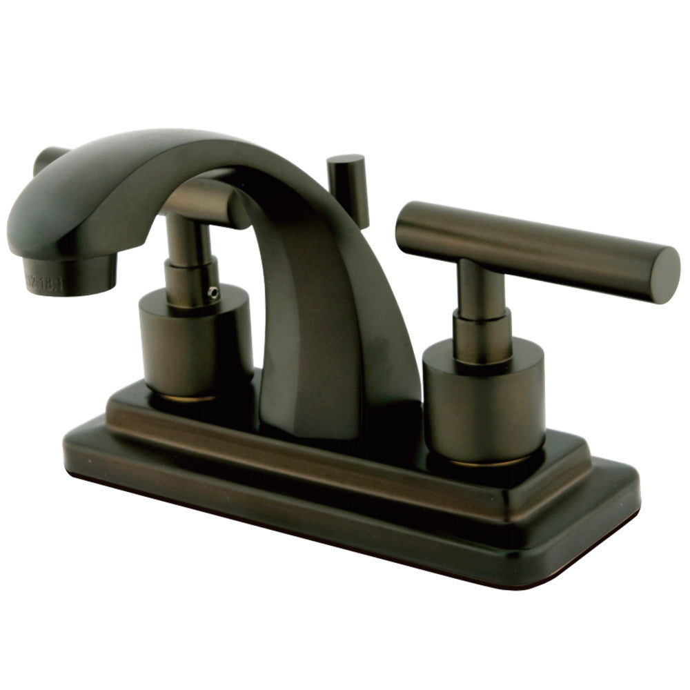 Kingston Brass KS4645CML 4 in. Centerset Bathroom Faucet, Oil Rubbed Bronze - BNGBath