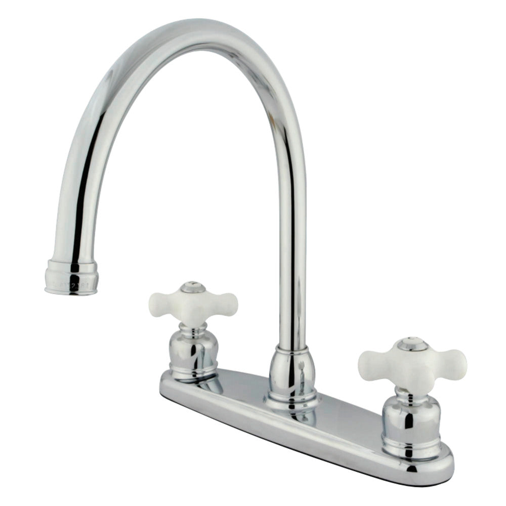 Kingston Brass KB721PXLS 8-Inch Centerset Kitchen Faucet, Polished Chrome - BNGBath