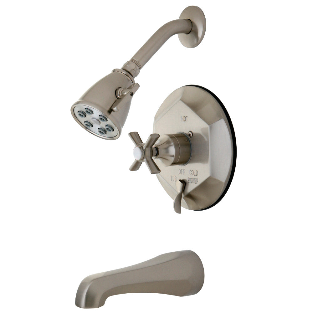 Kingston Brass VB46380ZX Tub/Shower Faucet, Brushed Nickel - BNGBath