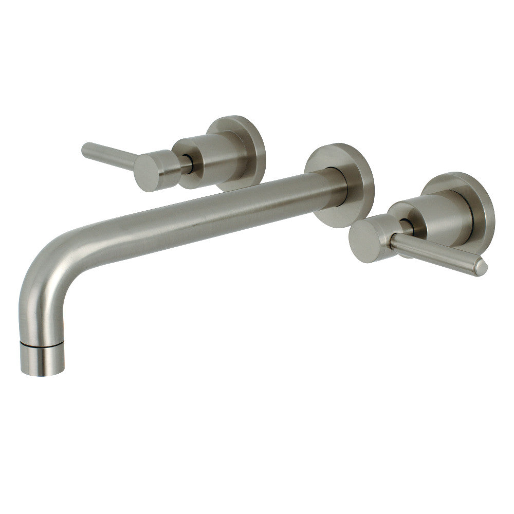 Kingston Brass KS8028DL Concord Two-Handle Wall Mount Tub Faucet, Brushed Nickel - BNGBath