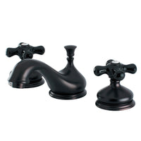 Thumbnail for Kingston Brass KS1165PKX Duchess Widespread Bathroom Faucet with Brass Pop-Up, Oil Rubbed Bronze - BNGBath