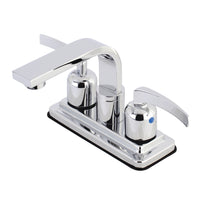 Thumbnail for Kingston Brass KB8461EFL Centurion 4-Inch Centerset Bathroom Faucet, Polished Chrome - BNGBath