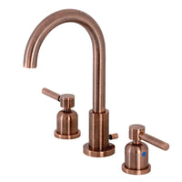 Thumbnail for Fauceture FSC892DLAC Concord Widespread Bathroom Faucet, Antique Copper - BNGBath