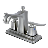 Thumbnail for Kingston Brass FB4648JQL 4 in. Centerset Bathroom Faucet, Brushed Nickel - BNGBath