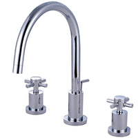 Thumbnail for Kingston Brass KS8921DX 8 in. Widespread Bathroom Faucet, Polished Chrome - BNGBath