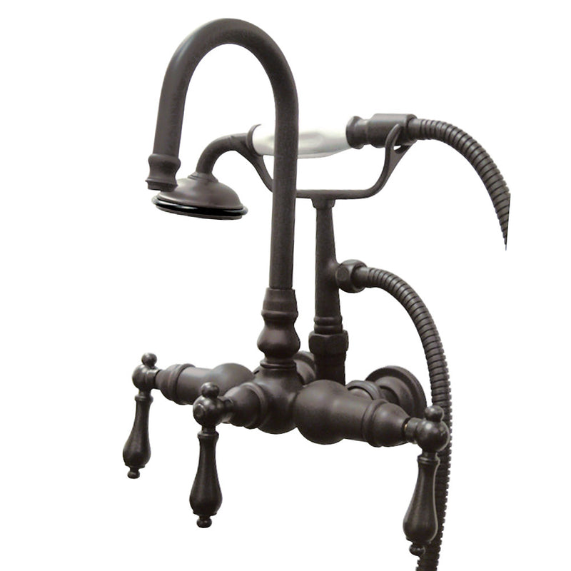 Kingston Brass CC7T5 Vintage 3-3/8-Inch Wall Mount Tub Faucet, Oil Rubbed Bronze - BNGBath