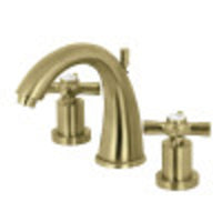 Thumbnail for Kingston Brass KS2967ZX 8 in. Widespread Bathroom Faucet, Brushed Brass - BNGBath