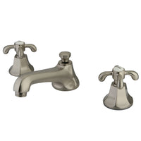 Thumbnail for Kingston Brass KS4468TX 8 in. Widespread Bathroom Faucet, Brushed Nickel - BNGBath