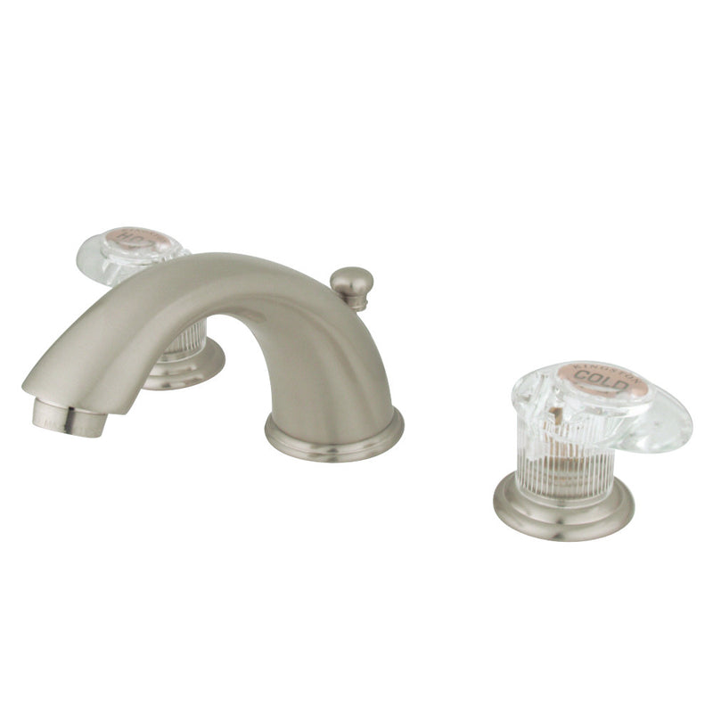 Kingston Brass GKB968ALL Widespread Bathroom Faucet, Brushed Nickel - BNGBath
