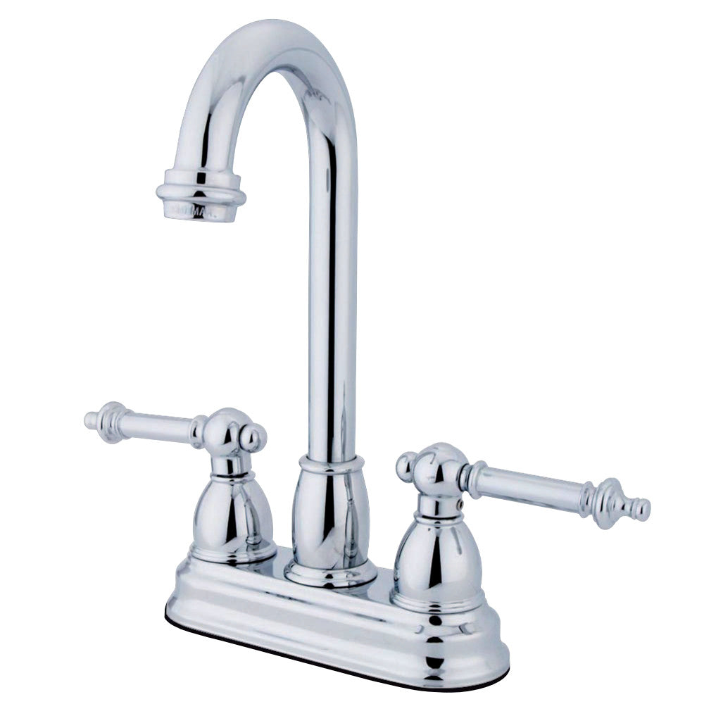 Kingston Brass KB3491TL Tremont Bar Faucet Without Pop-Up, Polished Chrome - BNGBath