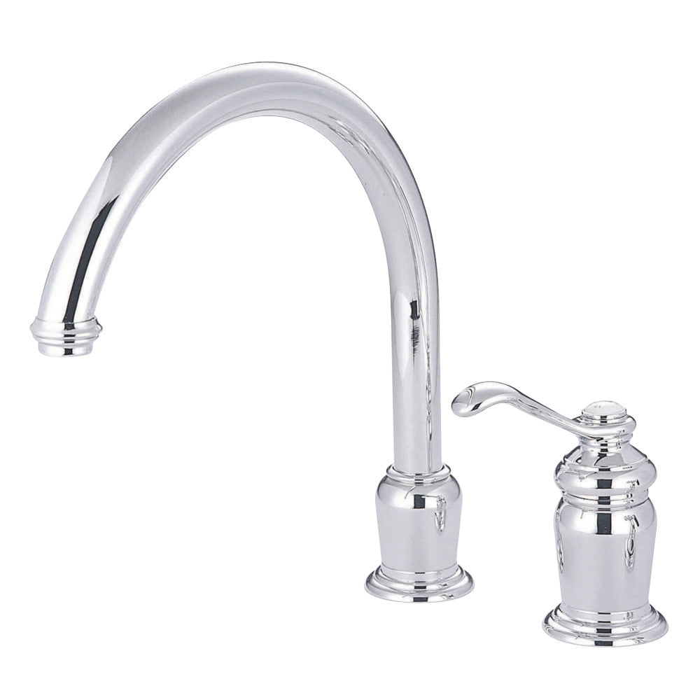Kingston Brass KS7821TLLS Single-Handle Widespread Kitchen Faucet, Polished Chrome - BNGBath