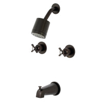 Thumbnail for Kingston Brass KBX8145ZX Millennium Two-Handle Tub and Shower Faucet, Oil Rubbed Bronze - BNGBath