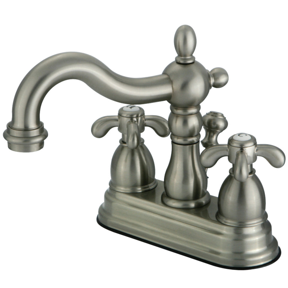 Kingston Brass KS1608TX 4 in. Centerset Bathroom Faucet, Brushed Nickel - BNGBath