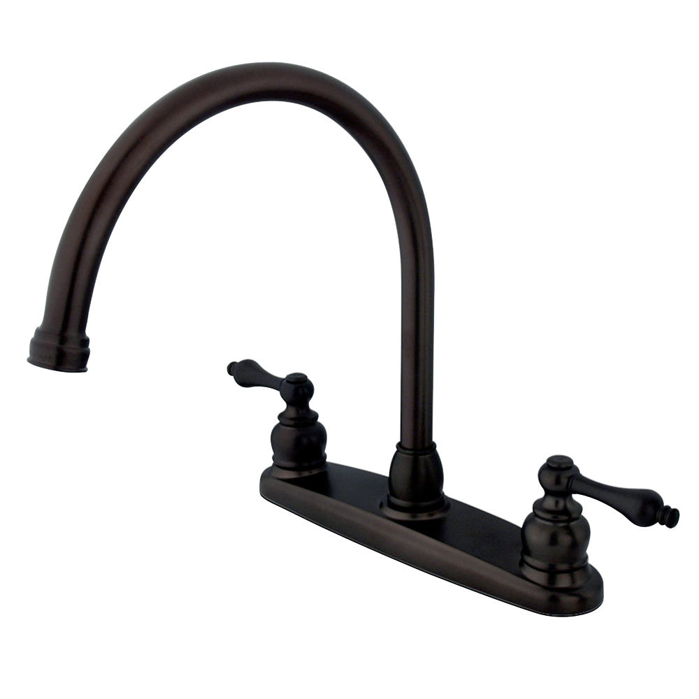 Kingston Brass KB725ALLS Victorian 8-Inch Centerset Kitchen Faucet, Oil Rubbed Bronze - BNGBath