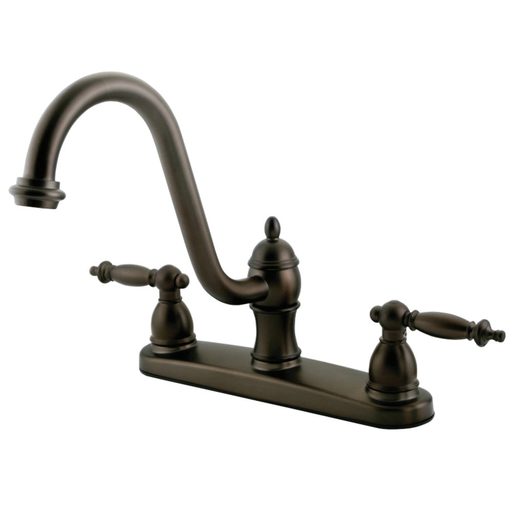 Kingston Brass KB3115TLLS Templeton Centerset Kitchen Faucet, Oil Rubbed Bronze - BNGBath