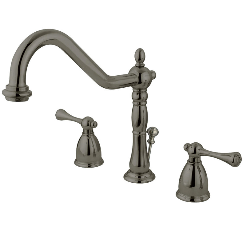 Kingston Brass KB7978BL 8 in. Widespread Bathroom Faucet, Brushed Nickel - BNGBath
