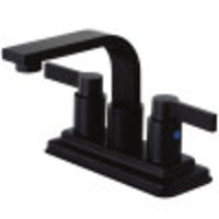 Thumbnail for Kingston Brass KB8465NDL NuvoFusion 4-Inch Centerset Bathroom Faucet, Oil Rubbed Bronze - BNGBath