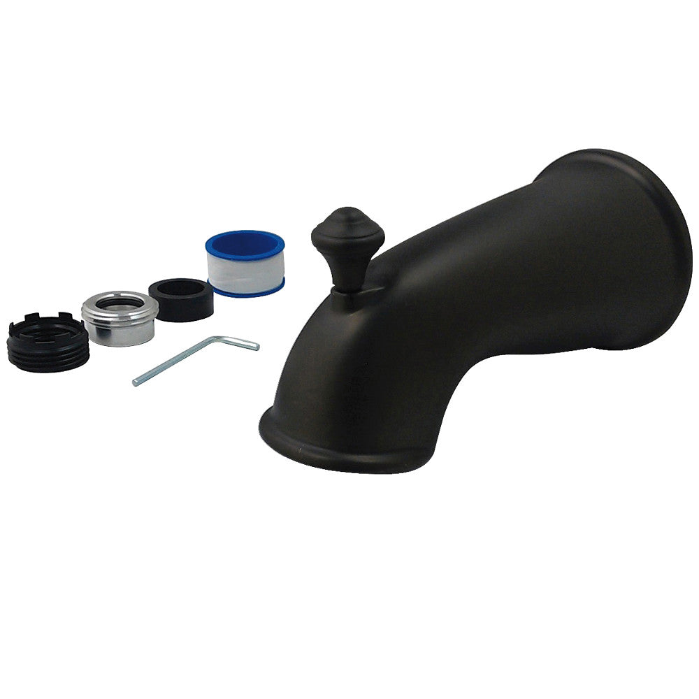 Kingston Brass K1275A5 6 in. Universal Tub Spout with Diverter, Oil Rubbed Bronze - BNGBath