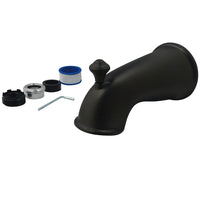 Thumbnail for Kingston Brass K1275A5 6 in. Universal Tub Spout with Diverter, Oil Rubbed Bronze - BNGBath
