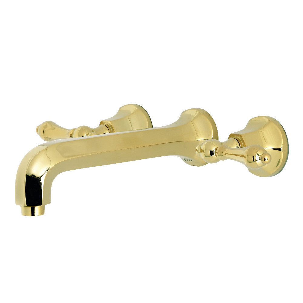 Kingston Brass KS4022AL Metropolitan 2-Handle Wall Mount Tub Faucet, Polished Brass - BNGBath